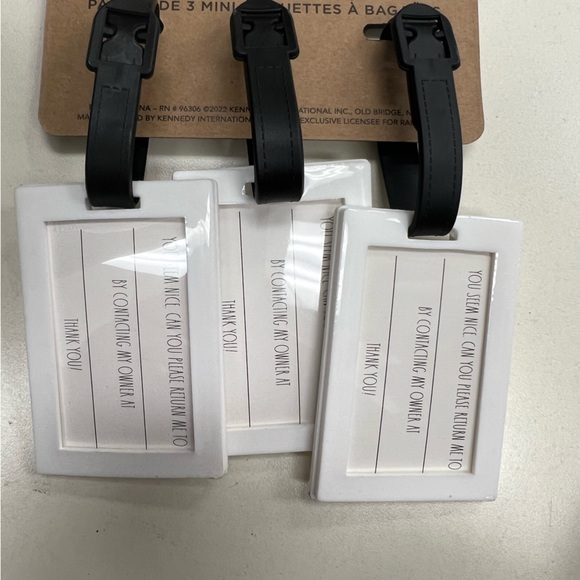 Rae Dunn luggage tags - Picture 2 of 4